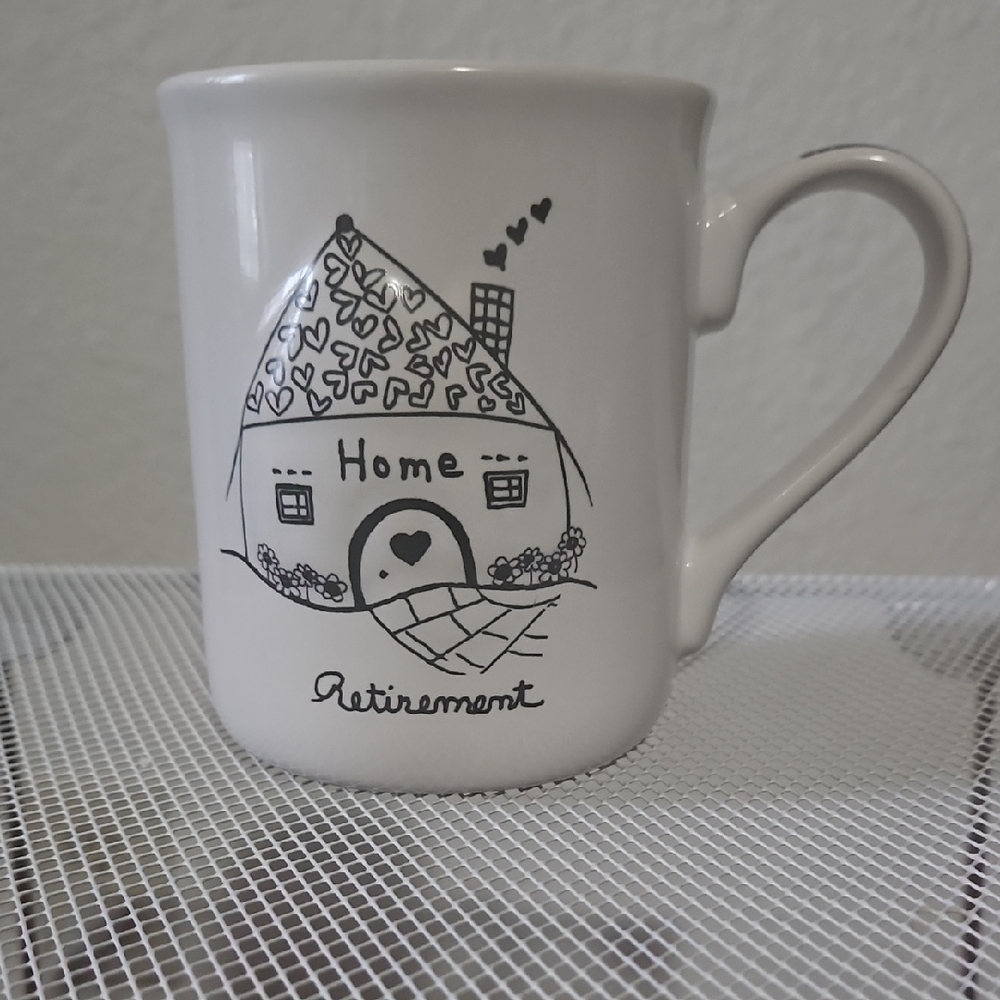 Cozy White Mug with Black Home Design